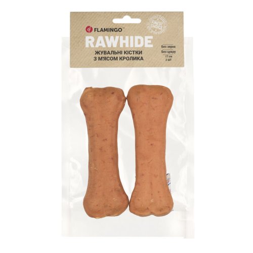 Жувальні кістки Flamingo Dog для собак з м'ясом кролика 2 шт 15 см - 220 г