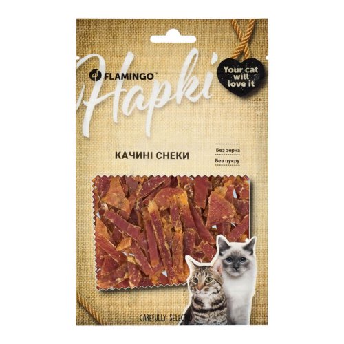 Ласощі Flamingo Cat Качині снеки для котів - 50 г - 50 г