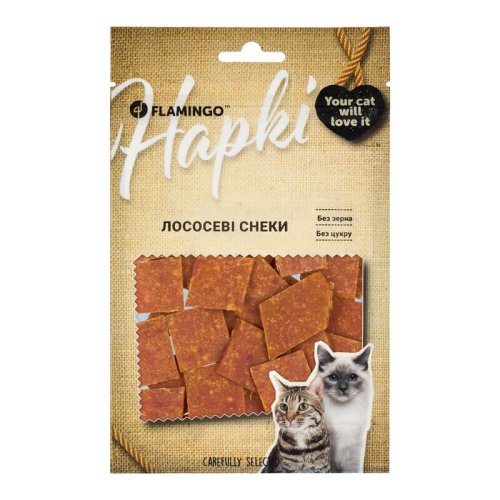 Ласощі Flamingo Cat Лососеві снеки для котів - 50 г - 50 г