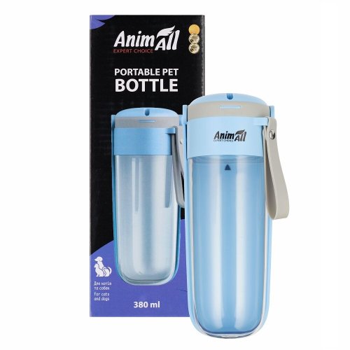 Animall Пляшка - поїлка для домашніх тварин EZ-2001 Блакитний - 380 мл