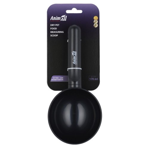 Мірна ложка Animall для сухого корму 170 мл - Чорний