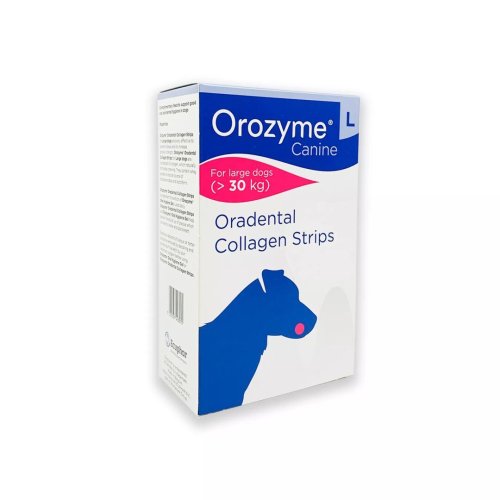 Жувальні смужки Orozyme для гігієни ротової порожнини собак для великих порід від 30 кг - L