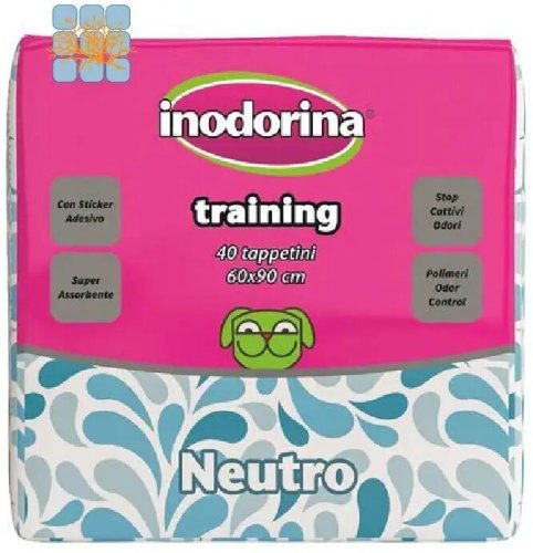 Пелюшки Indorina Training Pads Neutro - з нейтральним ароматом 60х90 см - 40 шт