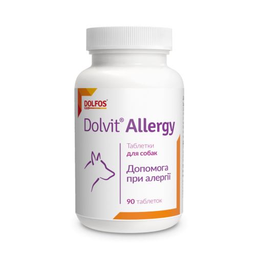 Вітаміни Dolfos для собак Долвіт Алерджі 1т/20кг - 90 таб