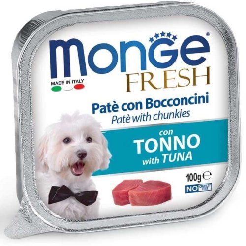 Вологий корм Monge Dog FRESH з тунцем - 100 г