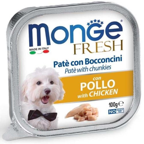 Вологий корм Monge Dog FRESH з куркою - 100 г