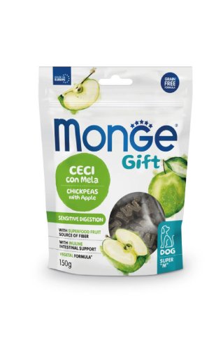 Ласощі Gift Monge Gift Dog Sensitive digestion нут з яблуком (веган) - 150 г