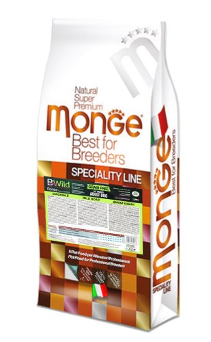 Сухий корм Monge Dog Bwild Low Grain дикий кабан - 15 кг
