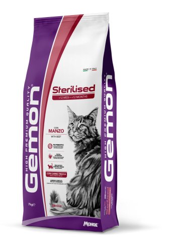 Сухий корм Gemon Cat Sterilised з яловичиною - 7 кг