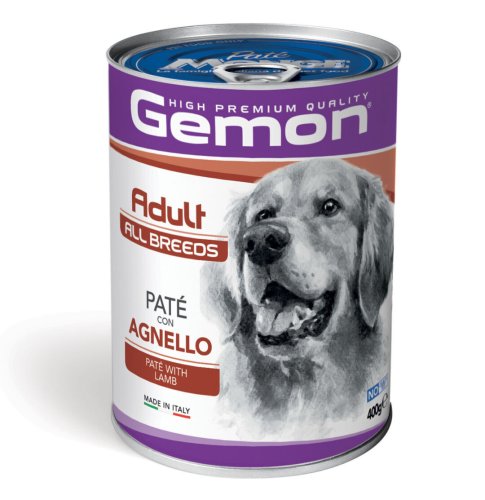 Вологий корм Gemon Dog Wet Adult паштет з ягням - 400 г