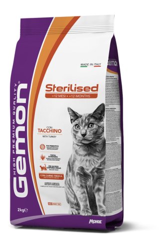 Сухий корм Gemon Cat Sterilised з індичкою - 2 кг