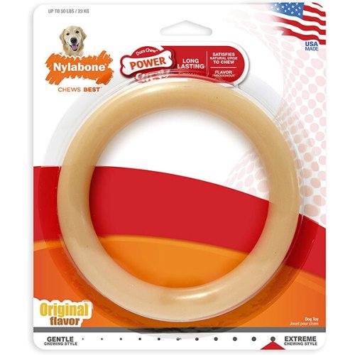 Іграшка жувальна Nylabone Extreme Chew Ring КІЛЬЦЕ для собак смак курки - L