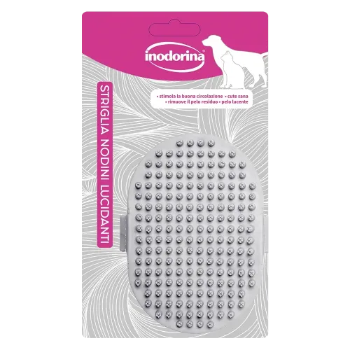 Щітка-рукавичка Inodorina Striglia Nodini Lucidant для вичісування короткошерстих собак та котів - 1 шт
