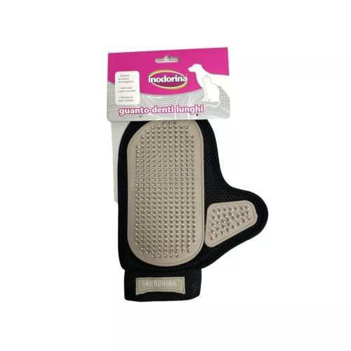 Рукавичка Inodorina Long Tooth Glove з подовженими зубчиками для вичісування собак та котів - 1 шт