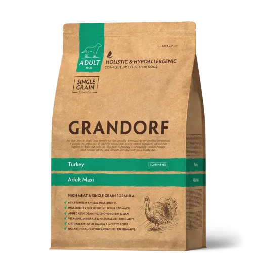 Сухий корм Grandorf Dog Maxi Turkey для собак індичка для крупних порід - 10 кг