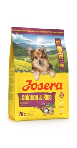Сухий корм Josera Mini Senior Chicken & Rice для Літніх собак дрібних порід Курка Рис - 3 кг