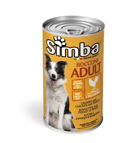 Вологий корм Monge SIMBA Dog Wet курка з індичкою - 1.23 кг