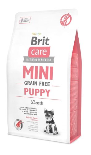 Сухий корм Brit Care GF Mini Puppy для цуценят мініатюрних порід з ягням - 2 кг