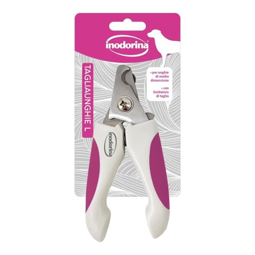 Кігтеріз Inodorina Taglia Unghie Cane із прямим лезом для догляду за кігтями котів и собак - L