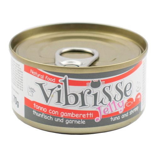 Вологий корм Vibrisse CAT JELLY Для котів тунець/креветки в желе - 70 г - 70 г