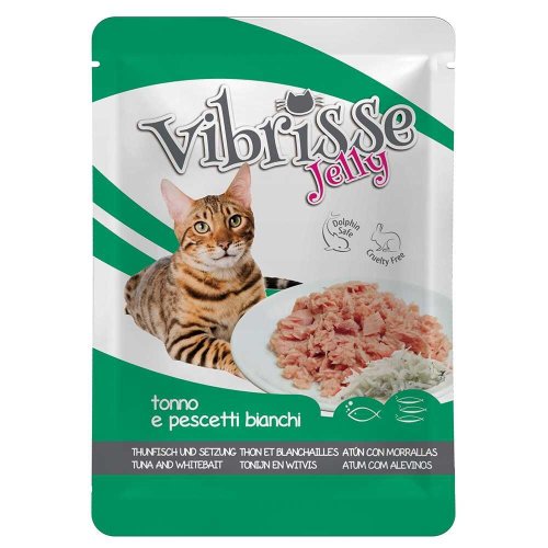 Вологий корм Vibrisse CAT JELLY Для котів тунець/корюшка в желе - 70 г - 70 г