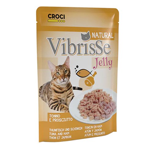 Вологий корм Vibrisse CAT JELLY Для котів тунець/куряча шинка в желе - 70 г - 70 г