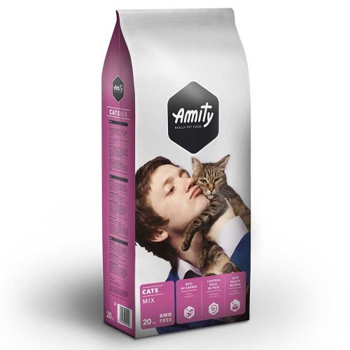 Amity Cat ECO MIX Сухий корм для котів для усіх порід мікс м'яса - 20 кг - 20 кг