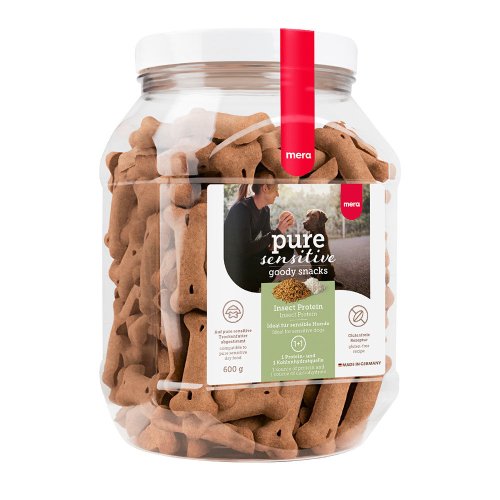 MERA Dog good snacks pure sensitive Insect Protein снеки для чутливих собак із білком комах - 600 г