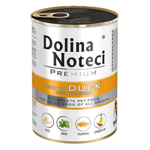 Вологий корм Dolina Noteci DOG Premium Для собак з качкою та гарбузом - 400 г