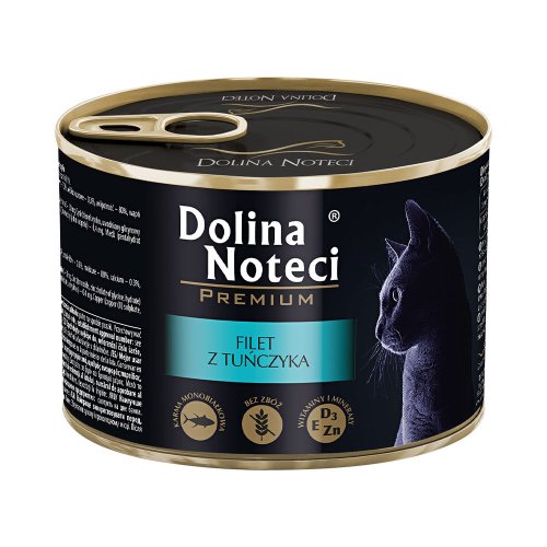 Вологий корм Dolina Noteci CAT Premium Для котів з філе тунця - 185 г - 185 г