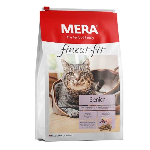 MERA Cat Finest fit Senior корм для котів похилого віку (8+) із свіжим м'ясом птиці та лісовими ягодами - 400 г - 4 кг
