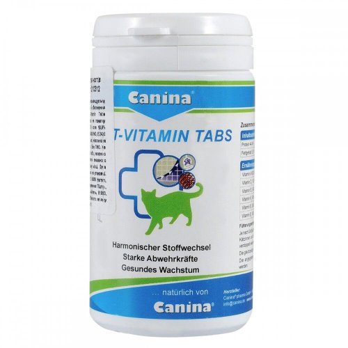 Вітамінний комплекс Canina Cat-Vitamin Tabs для котів - 250 таб - 100 таб