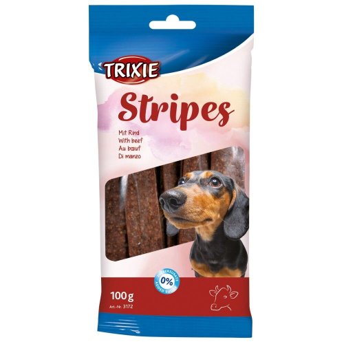 Ласощі Trixie Stripes для собак полоски з яловичиною 100 г - 1 шт