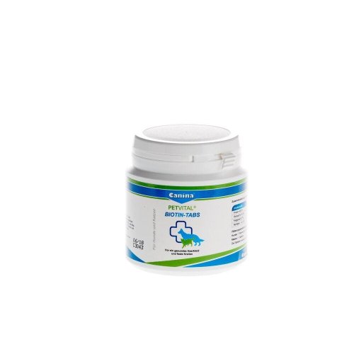 Вітамінний комплекс Canina Petvital Biotin-Tabs для вибагливих собак і котів Біотин 100 г - 50 таб