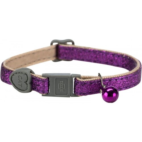 Нашийник Trixie для котів Glitter з дзвіночком поліестеровий - 1 шт - 1 шт