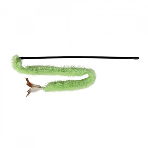 Іграшка Trixie для котів Паличка з стрічкою та пір'ями поліестер/пластик 48 см - 1 шт - 1 шт