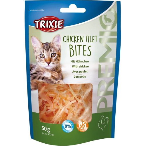 Ласощі Trixie Premio Chicken Filet Bites для котів сушене куряче філе 50 г - 1 шт - 1 шт