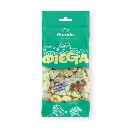 Ласощі Природа Фієста Гранулят трав'яний для гризунів асорті - 100 г