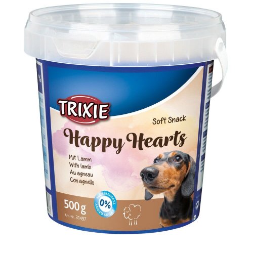 Ласощі Trixie Soft Snack Happy Hearts для собак з ягням 500 г - 1 шт