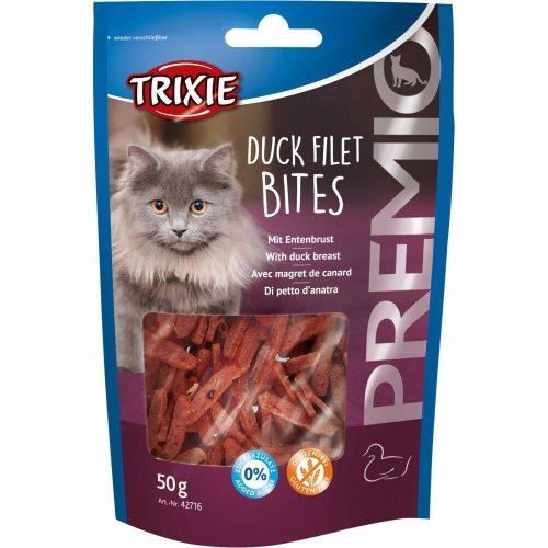 Ласощі Trixie Premio Duck Filet Bites для котів сушене філе качки 50 г - 1 шт - 1 шт