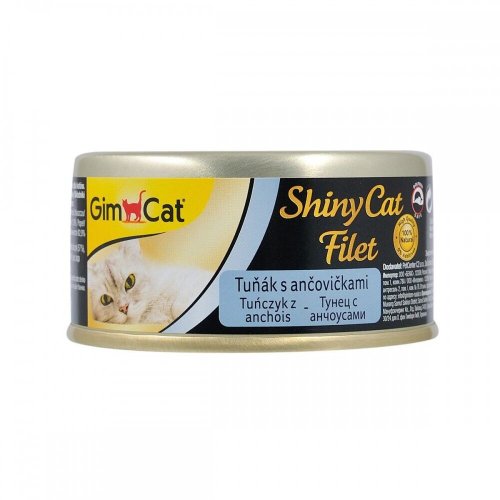 Корм вологий GimCat Shiny Cat Filet для котів з тунцем та анчоусом - 70 г - 70 г
