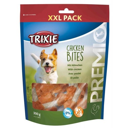 Ласощі Trixie Premio Chicken Bites XXL для собак курячі гантельки з куркою 300 г - 1 шт