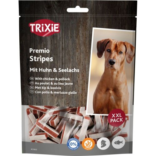 Ласощі Trixie Premio Fish Chicken Stripes XXL для собак палички курка та лосось 300 г - 1 шт