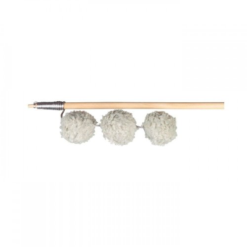 Іграшка Trixie для котів Вудочка з трьома м'ячиками з брязкальцем та котячою м'ятою плюш 35 см - 1 шт - 1 шт