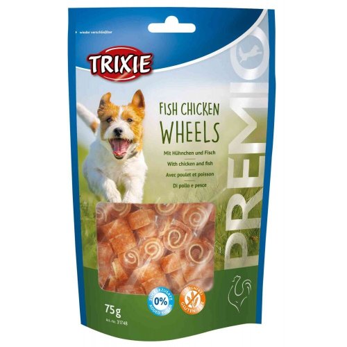 Ласощі Trixie Premio Fish Chicken Wheels для собак з куркою та рибою 75 г - 1 шт