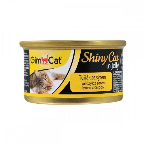 Корм вологий GimCat Shiny Cat для котів з тунцем та сиром - 70 г - 70 г