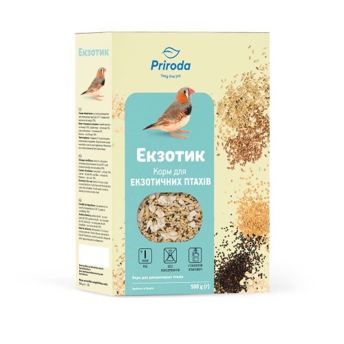 Корм Природа Екзотик для екзотичних птахів - 500 г