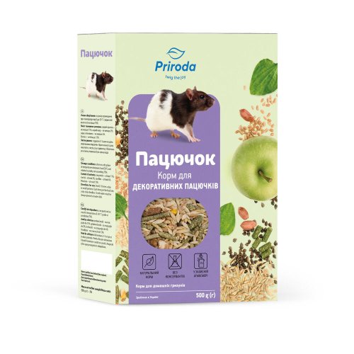 Корм Природа Пацючок для декоративних пацюків - 500 г