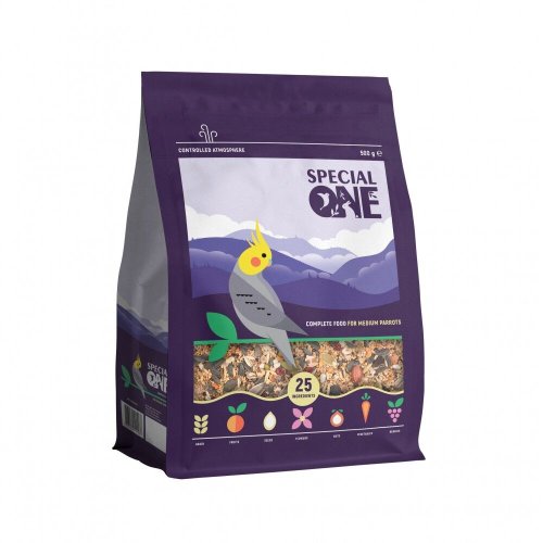 Повнораціонний корм Special One для середніх папуг - 500 г