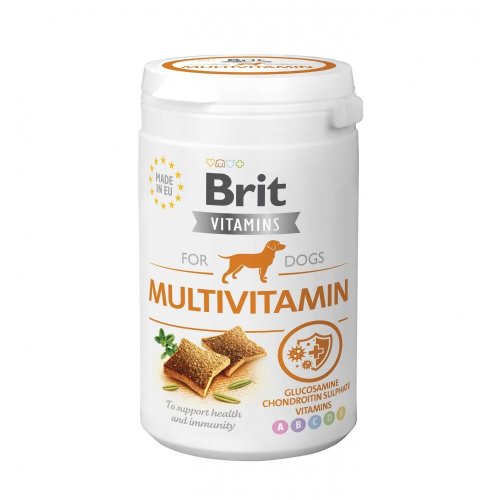 Вітаміни Brit Vitamins Multivitamin для дорослих собак для підтримки здоров’я й імунітету з куркою - 150 г